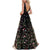 Backless Sexy Dress Women Sleeveless Deep-V Embroider Floral Print Party Maxi Dress