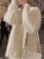 Woman Winter Long Sleeve White Sweater Coat Vintage Single-Breasted Knitting Korean Clothes Elegant Outwear Autumn  Jacket