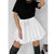 2023 summer women's commuting fashion white pleated skirt temperament slim satin skirt A-line skirt Vestidos