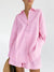 Loose Women's Home Clothes 2 Piece Sets Pink Long Sleeve Sleepwear Female Casual Suits With Shorts 2023 Spring Solid