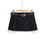 2023 new Spring fashion women low waist with belt clothes two pieces pleated mini skirt female short