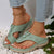 2023 Fashion Clip Toe Wedge Slippers Women Summer Beach Platform Flip Flops Woman Plus Size Lightweight Non Slip Casual Sandals