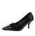 Solid Pointed Toe Slingbacks Patent Leather High Heels Buckle Strap Stiletto Pumps Metal Decor Women Shoes Sexy Shallow Zapatos