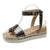 Fashion Ankle Strap Platform Sandals Women Summer 2023 Thick Bottom Rivet Gladiator Shoes Woman Non Slip Wedges Sandalias Mujer