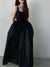 Black Long Tank Dress Women Spring Summer O Neck Floor-length Office Lady Casual Pockets Dresses 2023 New Female Clothing