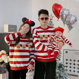 Dad Mom And Baby Matching Clothes Family Christmas Sweater Cute Bear Long Sleeve Autumn Winter Mother Daughter Son Knit Jumper