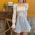 Summer Dresses Robes For Women Casual Kawaii Fairy Clothes Long Sleeve Strap Mini Maid Dress Lolita Harajuku Cottagecore