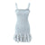High Quality 2023 Holiday Summer Strap Sleeveless Elegant Women Ruffled A-line Mini Dress