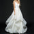 2023 new backless lace tail white fresh simple wedding dress