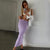 Bjlxn Summer Knit Long Skirts Bodycon Women Sexy Beach Cove Up Dress Party Outfits Dropped Waist See Through Wrap White Midi Skirt
