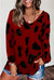 Leopard V Neck Woman tshirts Long Sleeve Loose Top Women Casual Soft Tops Tee Shirts Female harajuku mujer camisetas
