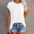 Solid Tops Tee Shirts Women Pocket T-shirt Summer Casual O-neck Loose T Shirt Short Sleeve Female Soft Tops mujer camisetas