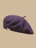 Bjlxn - Artistic Retro Solid Color Beret Hats&Caps