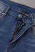 Bjlxn - Black Casual Street Patchwork Ripped Straight Denim Jeans