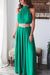 Get Obsessed Ruched Sleeveless Wide Leg Jumpsuit