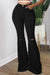 Bjlxn - Black Fashion Casual Solid Ripped High Waist Regular Denim Jeans