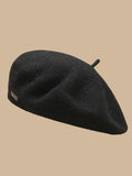 Bjlxn - Artistic Retro Solid Color Beret Hats&Caps