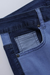 Bjlxn - Khaki Casual Color Block Patchwork Mid Waist Skinny Denim Jeans