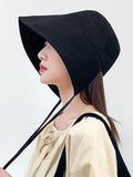 Bjlxn - Going Out Solid Color Sun Protection Fisherman Hat