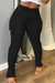 Bjlxn - Black Casual Solid Patchwork Mid Waist Skinny Denim Jeans