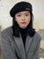 Bjlxn - Casual Keep Warm Solid Color Beret Hat