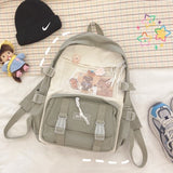 Cute Girls Backpack Women Large Capacity Ins Simple School Bags for Teens Female Korean Harajuku School Student Bookbag Ladies