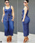 Casual Spaghetti Strap Womens Rompers Jumpsuit Wide Leg Denimbody Mujer Sleeveless One Piece Women Overalls
