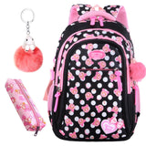 Cute Girls School Bags Children Primary Backpack Stars Print Princess Schoolbag Cute Bowknot Kids Bookbags Mochila Escolar