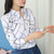 JFUNCY Plus Size Women White Tops and Blouses Fashion Stripe Print Casual Long Sleeve Office Lady Work Shirts Female Slim Blusas - Bjlxn