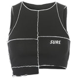 Black Corset Top Sexy Cute Spaghetti Strap Crop Top Fashion High Street Summer Women Cami Top 90s Y2k Aesthetic Camisole