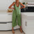 Summer Fashion New Sling Cotton And Linen Jumpsuit Casual Sleeveless Solid Color Loose Slim Jumpsuit Elegant Beach Jumpsuit